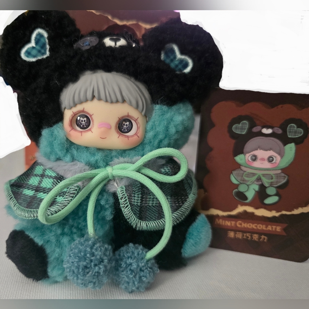Maymei Tiny Bear Cookie Series Plush Pendant  "Mint Chocolate" - Picture 9 of 15